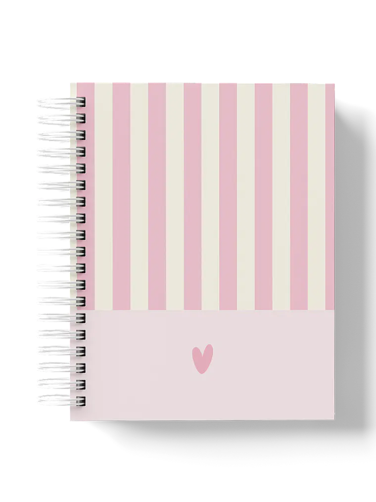 Caderno Sweet Lines rosa 1