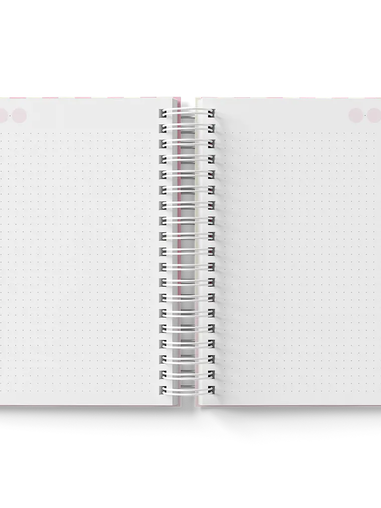 Caderno Lovely Grid rosa 4