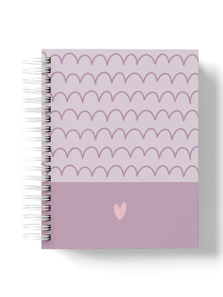 Caderno Calm Waves roxo 1