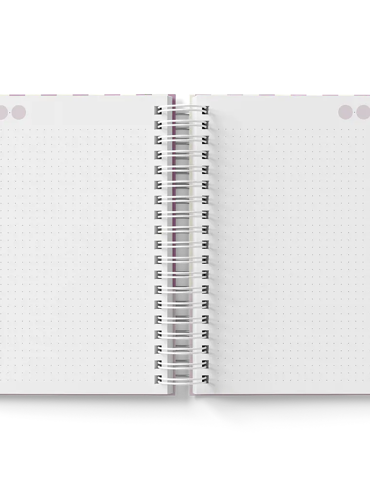 Caderno Margarida Grid roxo 4