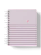 Caderno Lovely Grid roxo - Thumbnail 1