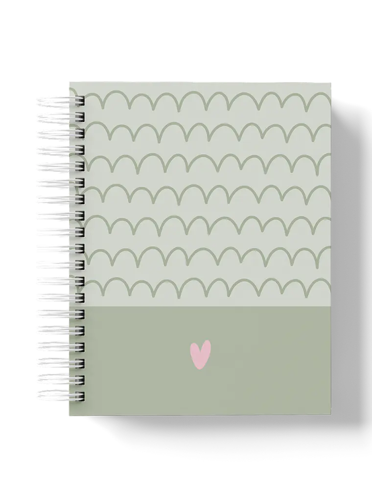 Caderno Calm Waves verde 1