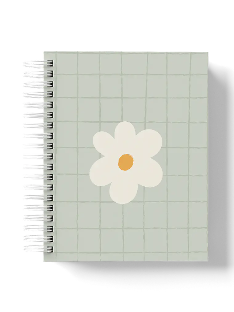 Caderno Margarida Grid verde 1