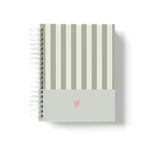 Caderno Sweet Lines verde