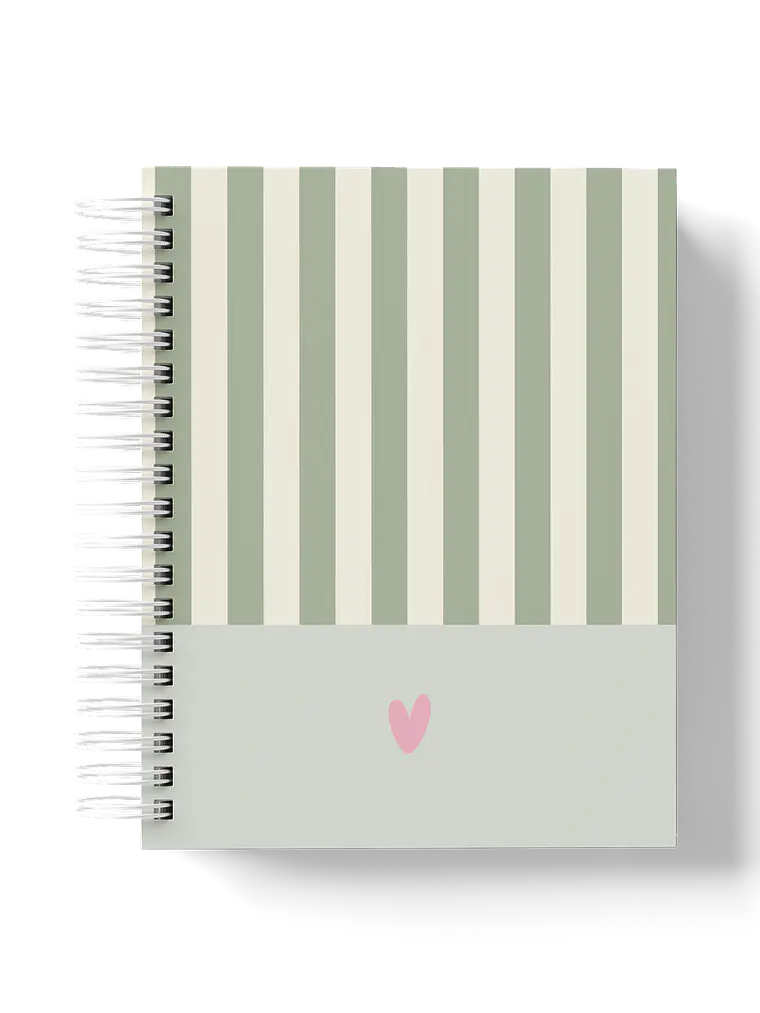 Caderno Sweet Lines verde 1