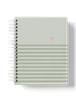 Caderno Lovely Grid verde - Thumbnail 1