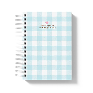 Caderno Xadrez Azul
