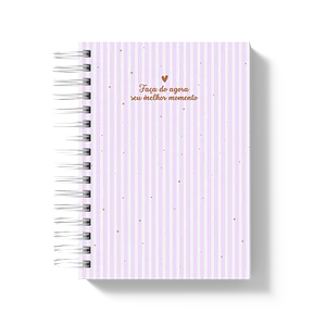 Caderno Listras roxas