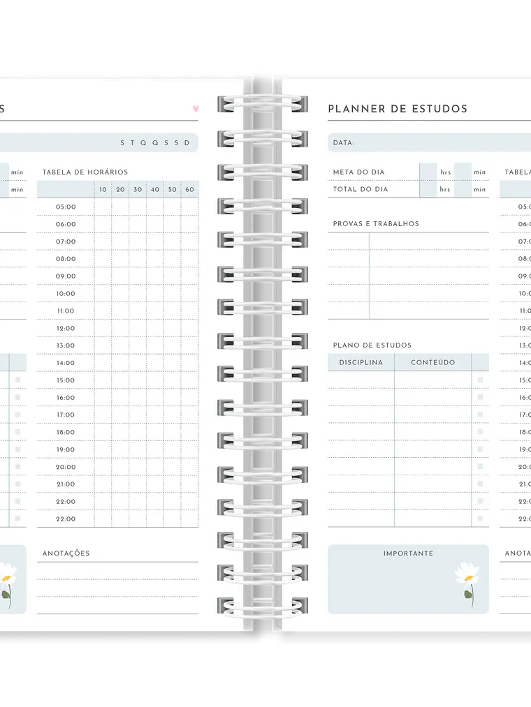Planner de Estudo Trio Poético 5