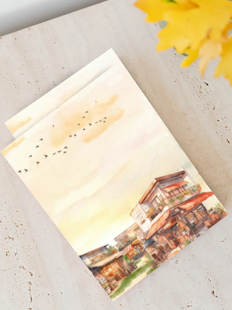 Caderno Cidade ao Pôr do Sol 1