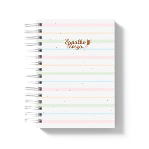 Caderno Escolar Listras Coloridas