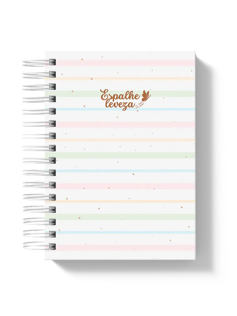 Caderno Escolar Listras Coloridas 1