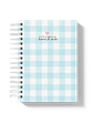 Caderno Escolar Xadrez Azul - Thumbnail 1