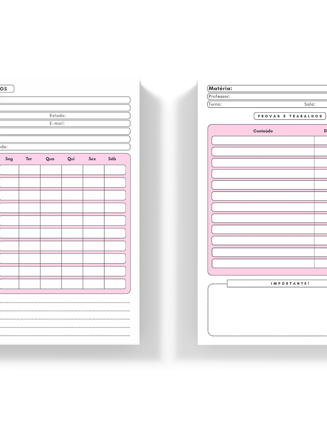 Caderno Escolar Xadrez Azul 5