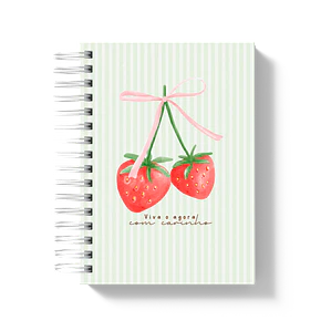 Caderno Escolar Morangos
