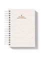 Caderno Escolar Listras Rosa - Thumbnail 1