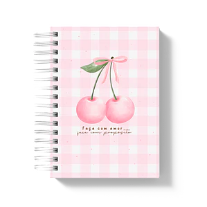Caderno Escolar Cerejas