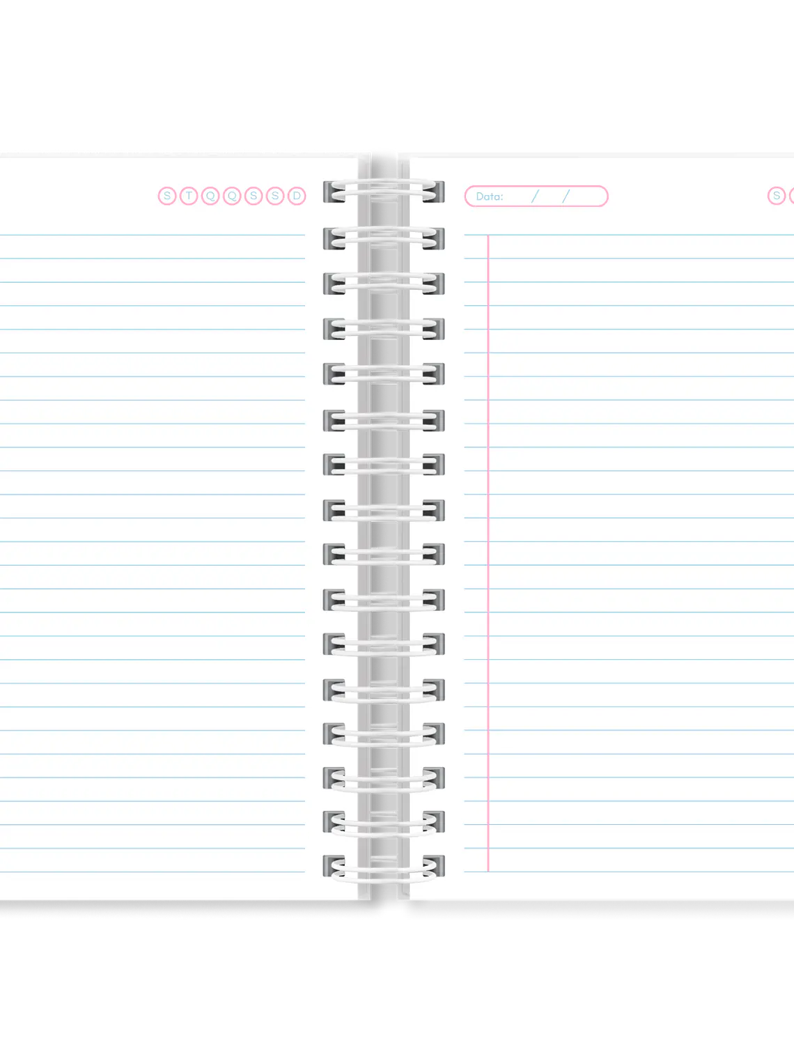Caderno Escolar Listras roxas 2