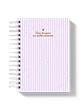 Caderno Escolar Listras roxas - Thumbnail 1