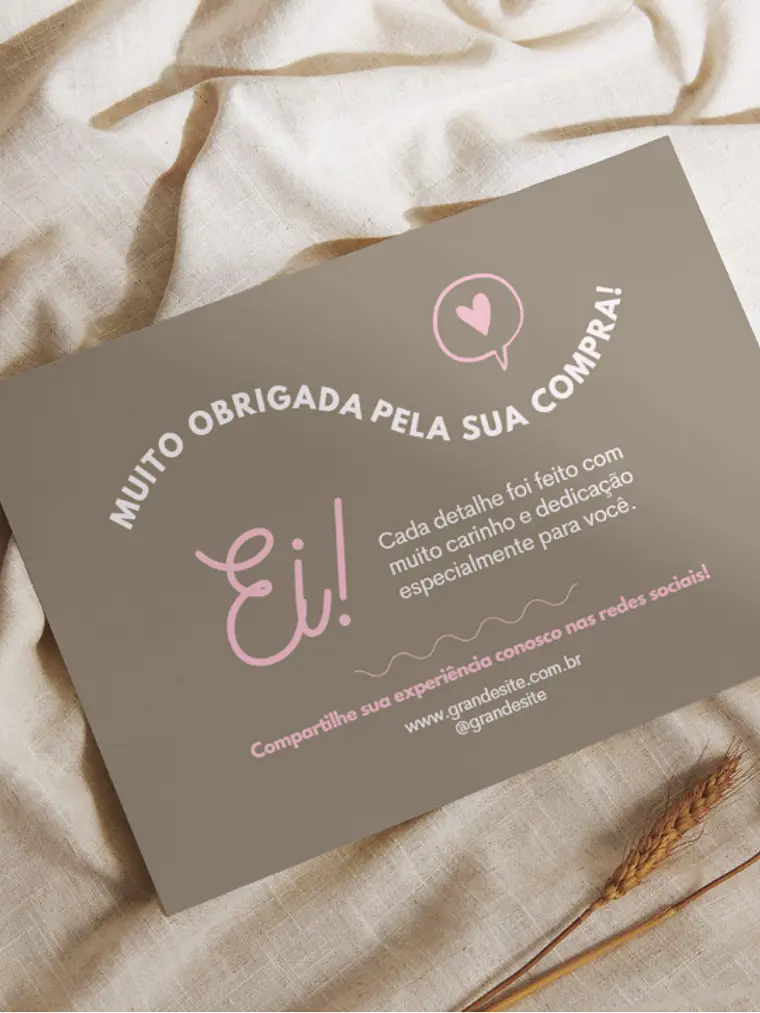 Cartões de Agradeciemento 10x7cm 1