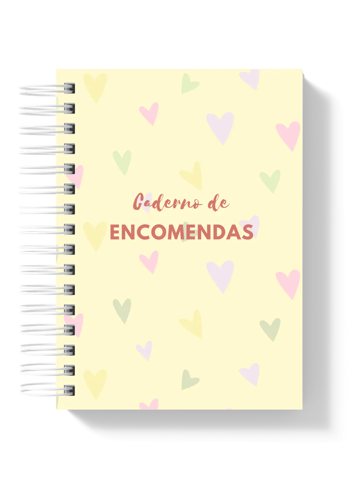 Caderno de Encomendas Pastel Hearts 1