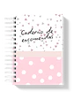 Caderno de Encomendas Geométrico Rosa - Thumbnail 1