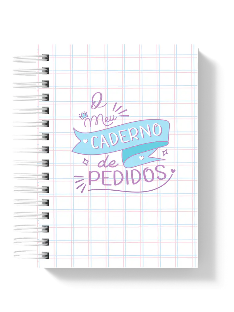 Caderno de Encomendas Lettering Blue 1