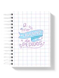 Caderno de Encomendas Lettering Blue - Thumbnail 1