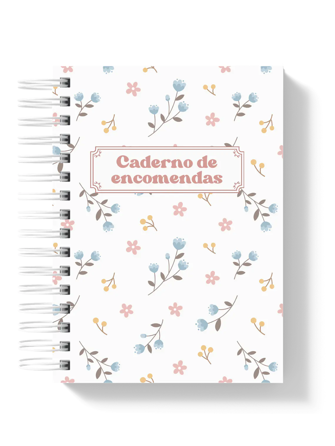 Caderno de Encomendas Floral Vintage 1