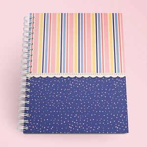 Caderno de Encomendas Confetti Stripes