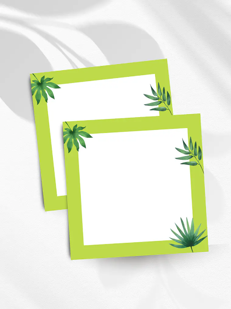 Bloco de notas Verde Tropical 1