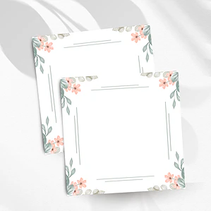 Bloco de notas Elegância Floral