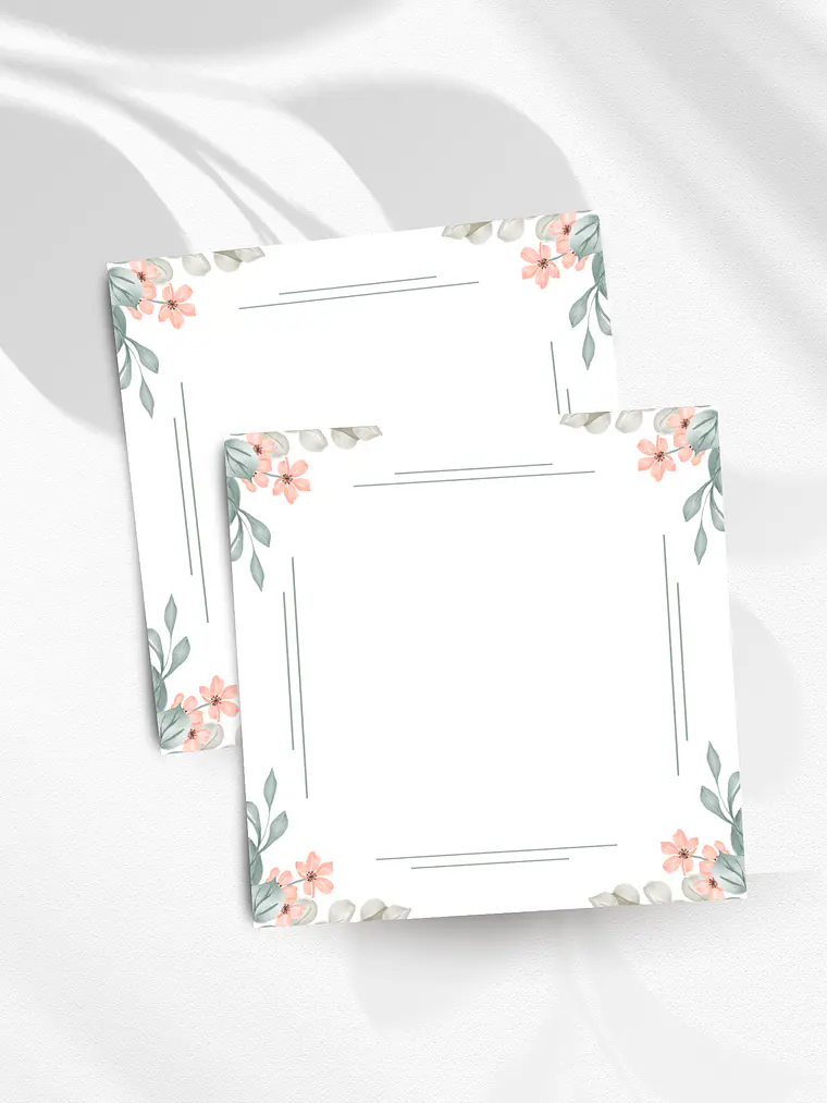 Bloco de notas Elegância Floral 1