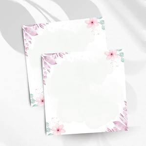Bloco de notas Floral