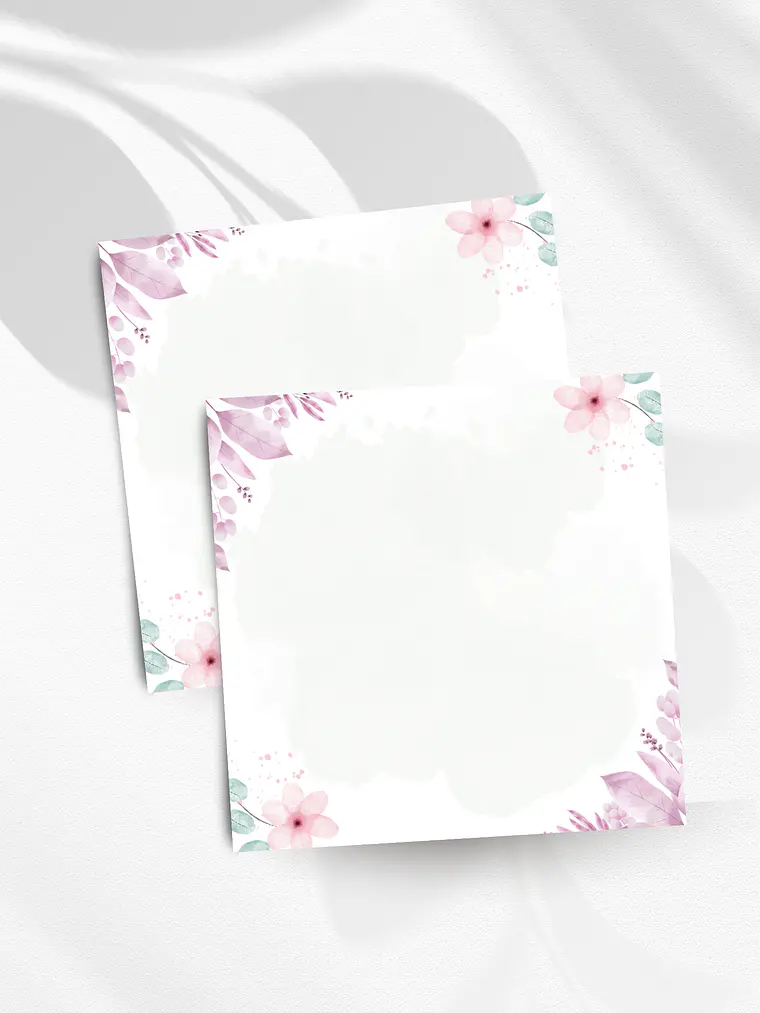 Bloco de notas Floral 1