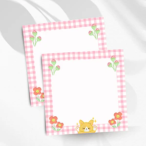Bloco de notas Miau Xadrez