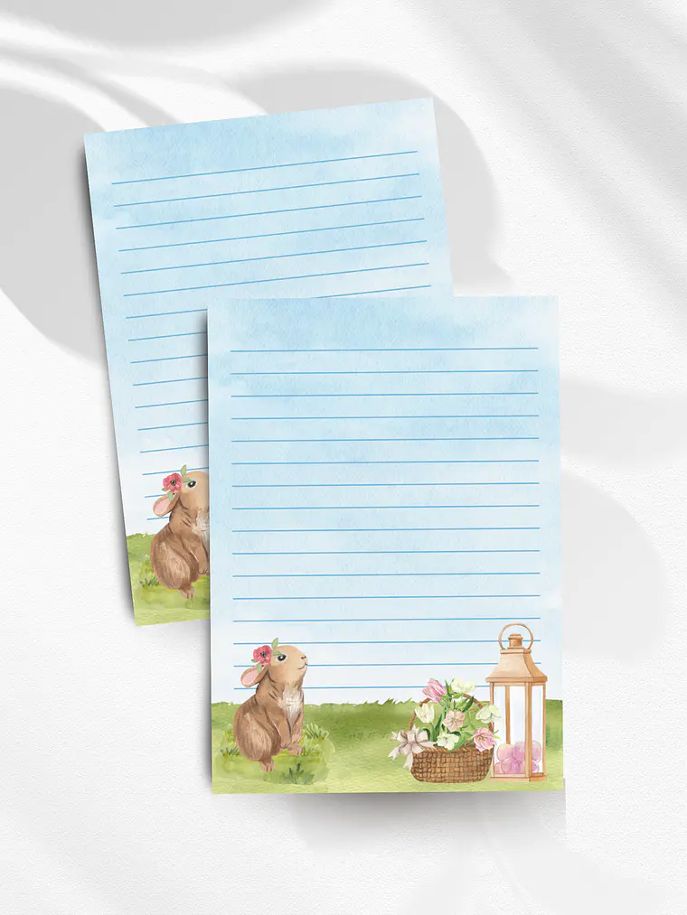 Bloco de Notas A6 Jardim do Coelhinho 1