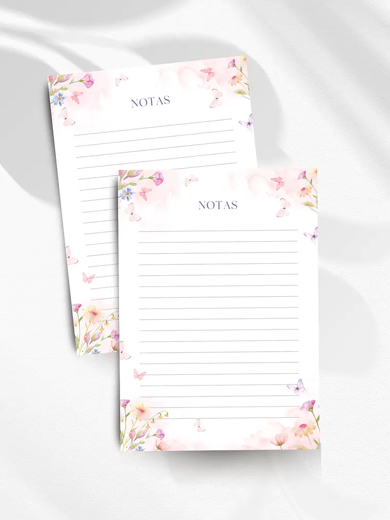 Bloco de Notas A6 Leveza Cor-de-Rosa 1