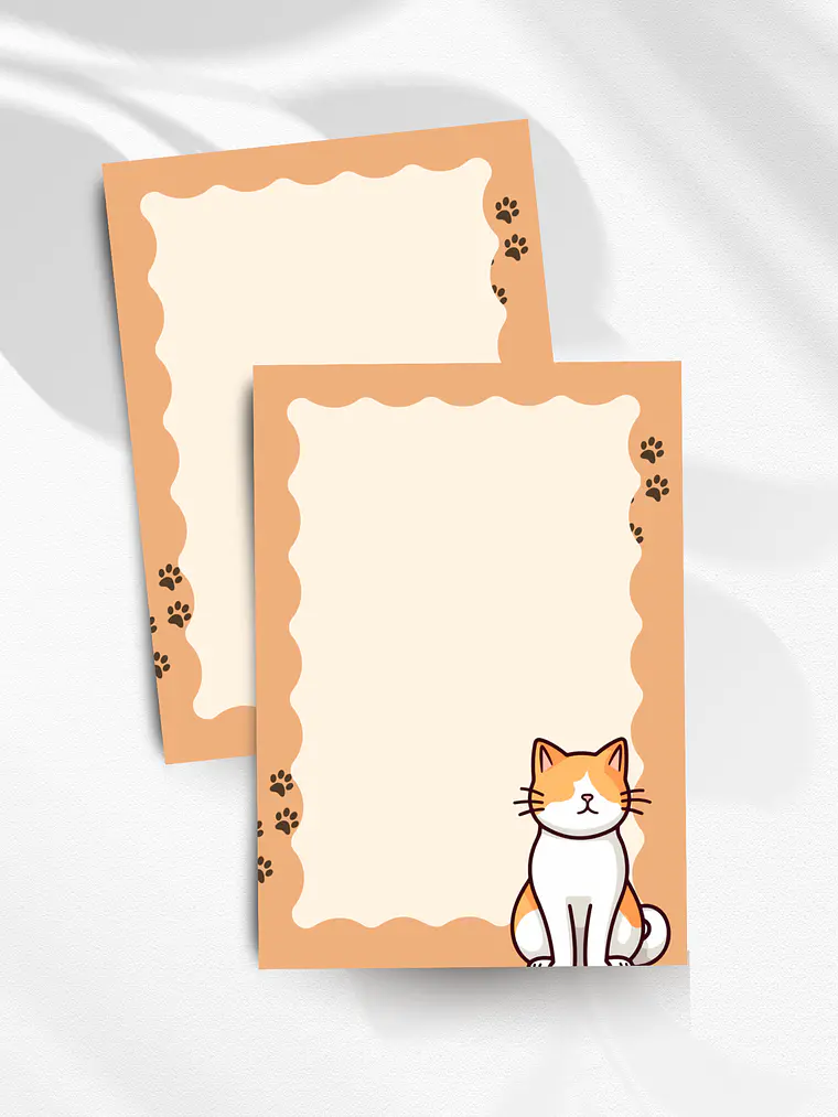 Bloco de Notas A6 Miau Fofo 1