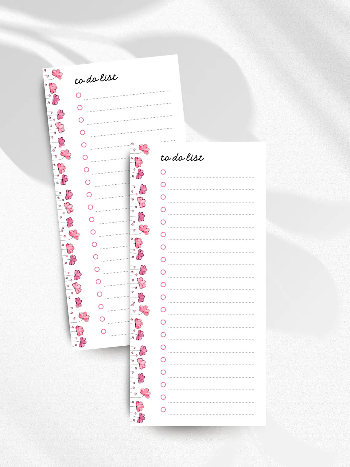 To Do List Floral Subtil 1