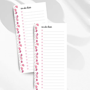 To Do List Floral Subtil