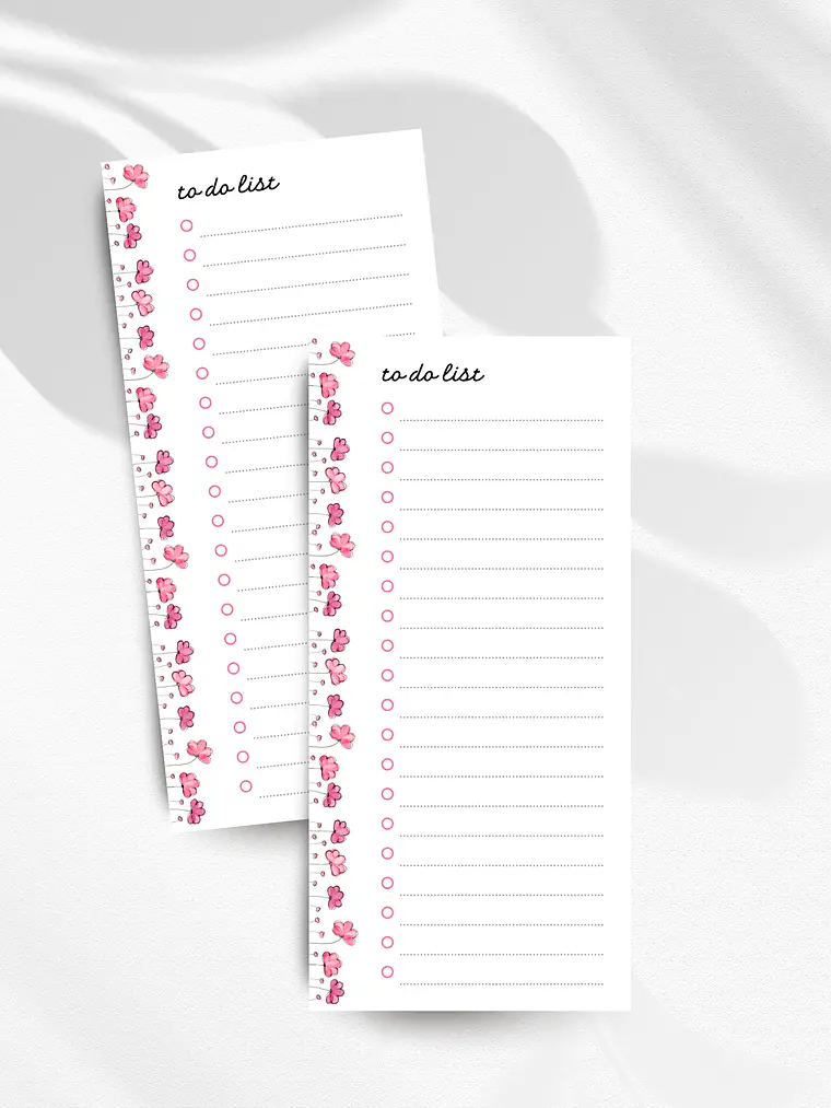 To Do List Floral Subtil 1