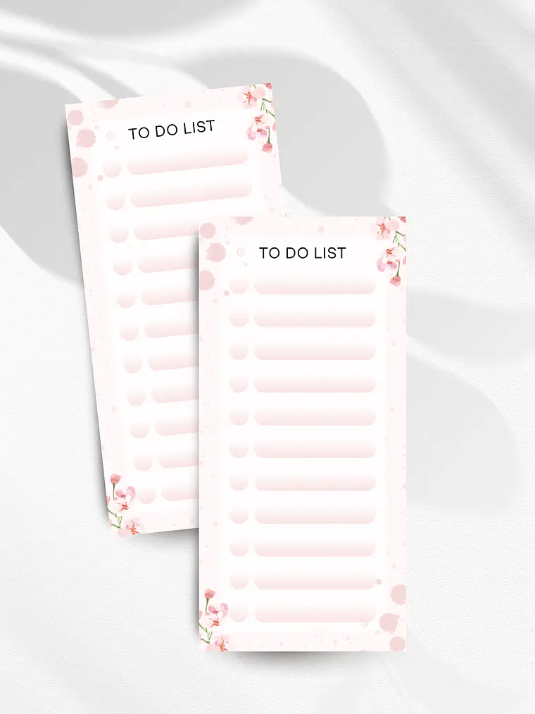 To Do List Minimalista Floral 1