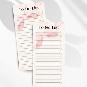 To Do List Laço de Aquarela