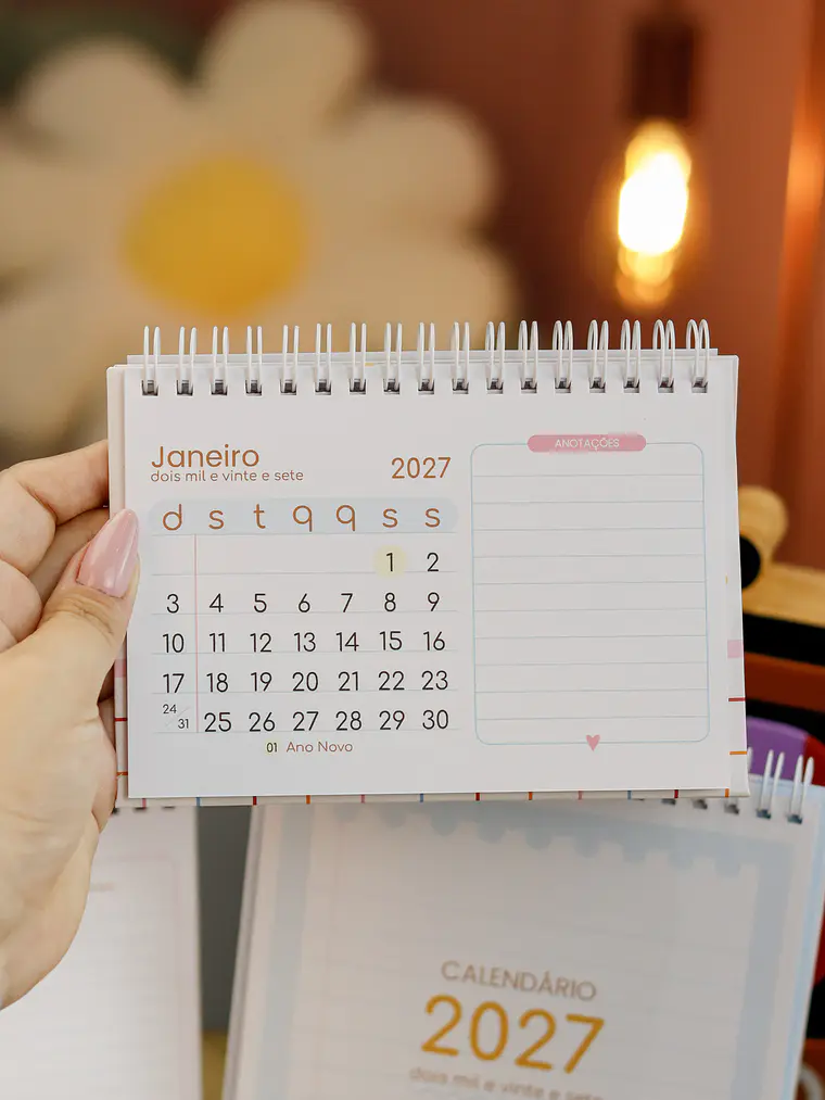 Calendário A6 horizontal 4