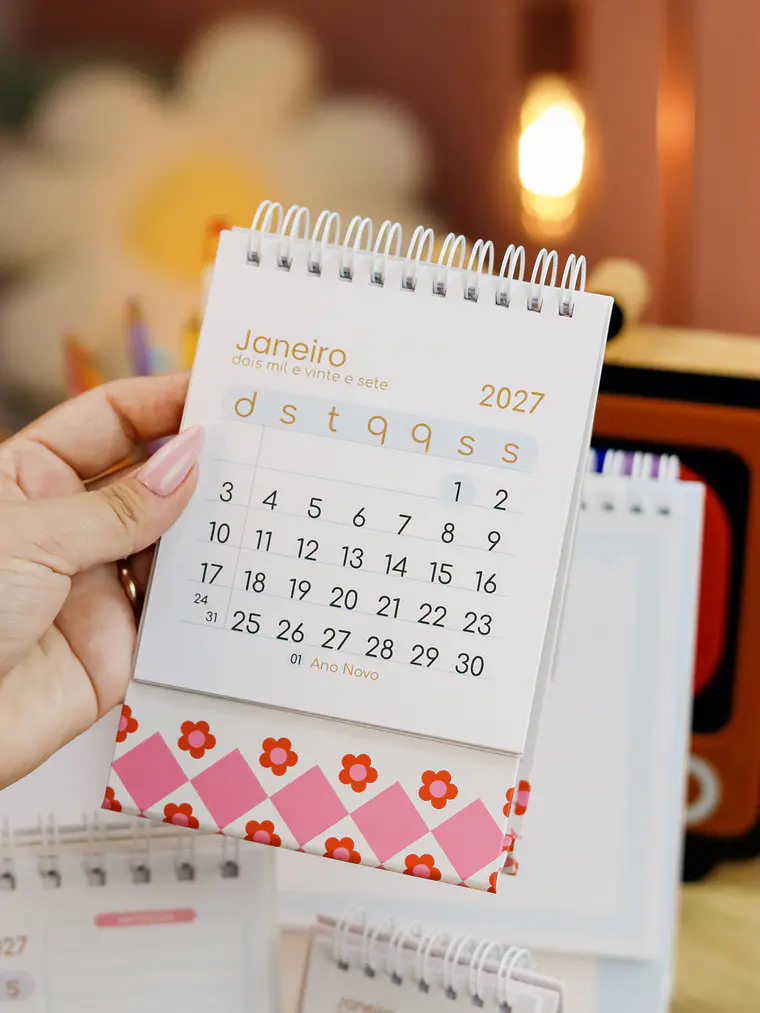 Calendário A6 vertical 3