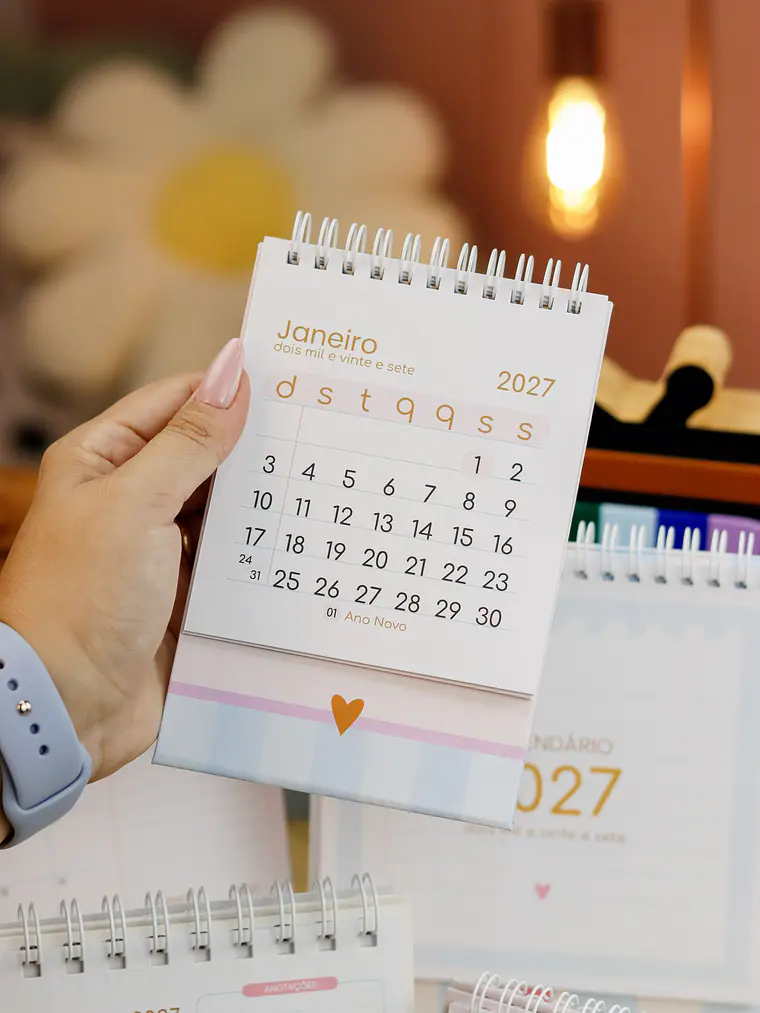 Calendário A6 vertical 6
