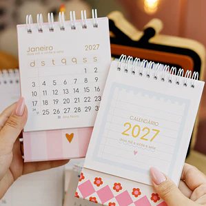 Calendário A6 vertical