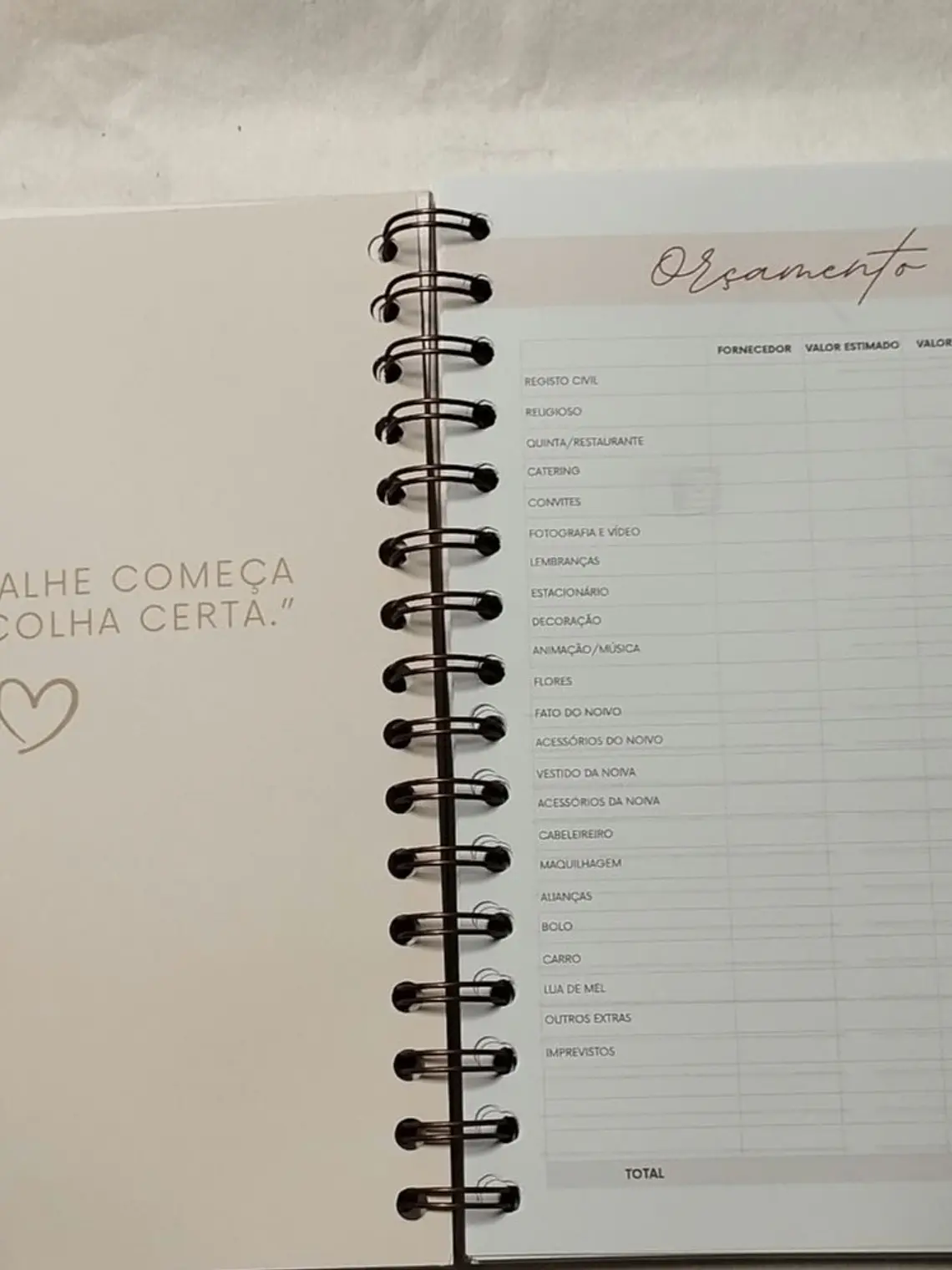Planner Casamento básico 5