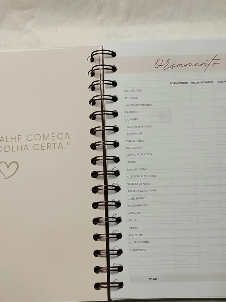 Planner Casamento básico 5